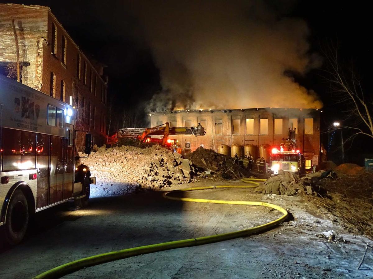 Crews battle twoalarm blaze in Somersworth that destroys mill building