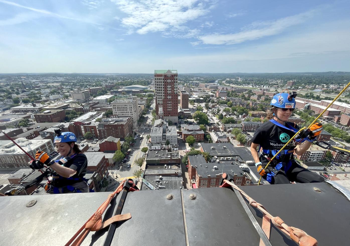 Over the Edge 2021 fundraiser in Manchester