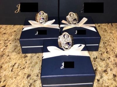 Replicas of Tom Brady's Super Bowl LI ring