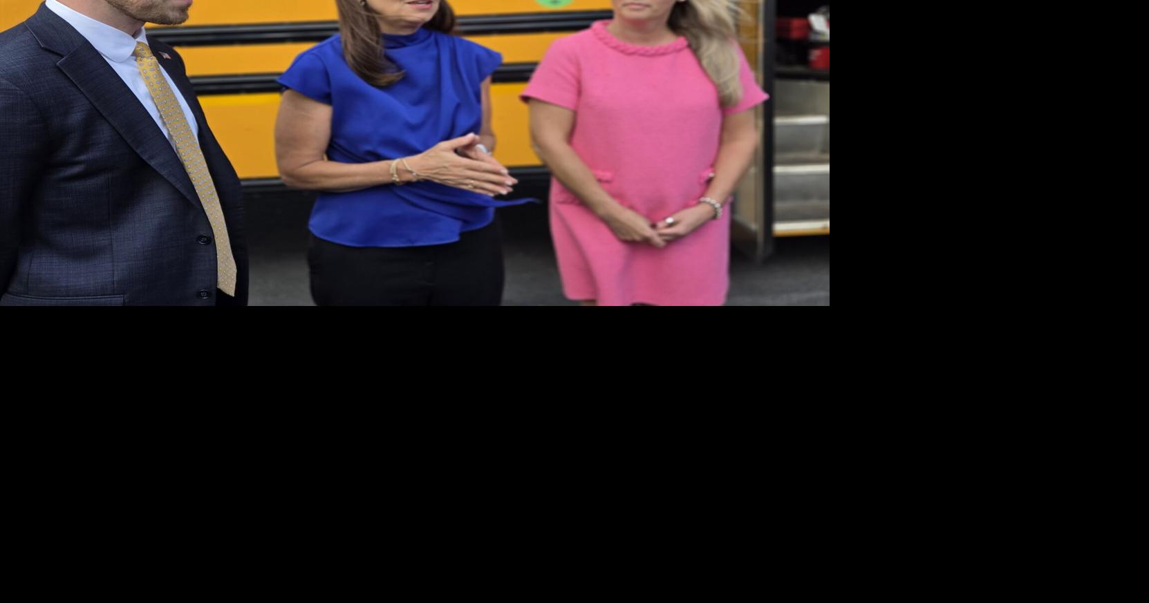Ayotte, Ruais celebrate new law stiffening penalties for cutting off school buses