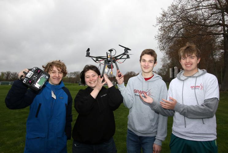 Spark Academy with drone