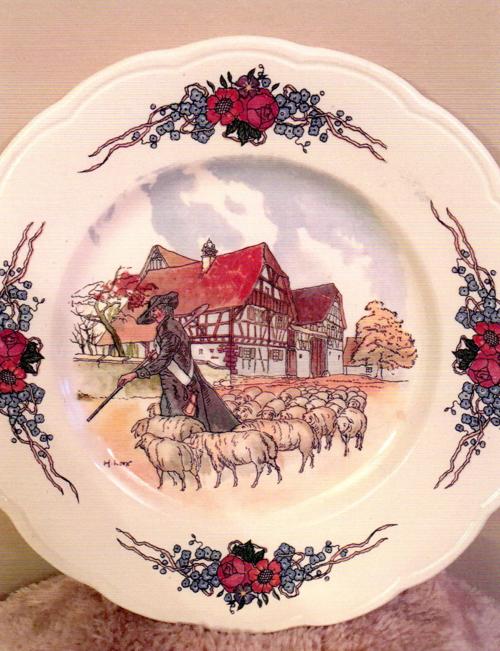 Treasures in Your Attic: Plates have an Obernai pattern, one of a French company's most popular