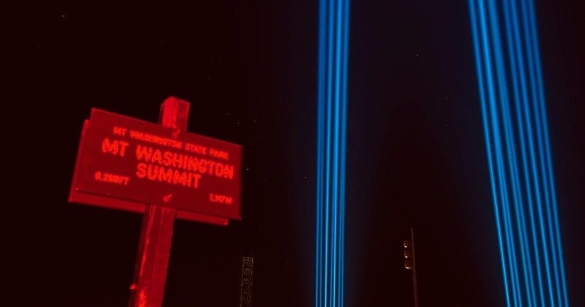 Pillars of Honor: Twin towers of light atop Mt. Washington create powerful 9/11 tribute