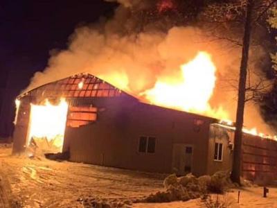 Firefighters Battle Flames Frigid Temperatures As East Kingston