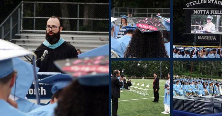 Nashua High School North graduates celebrate leveling up