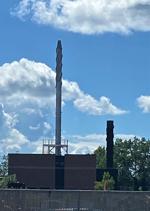 Manchester wastewater treatment plant stack