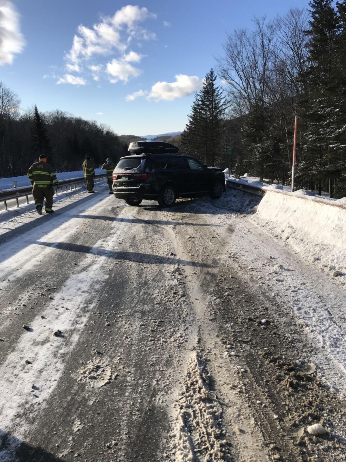 Three police vehicles among 21 involved in Franconia Notch crashes