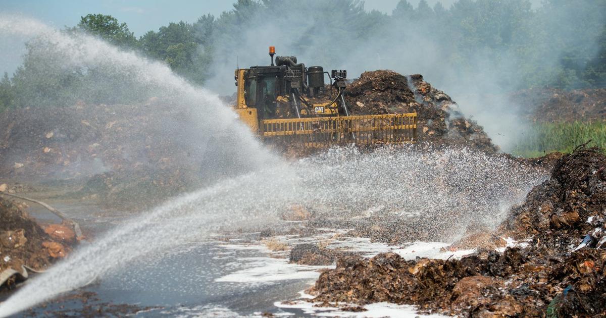Foam used to douse compost fire at Nashua's Four Hills Landfill ...
