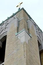 St. Anthony tower cracks
