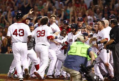 Saltalamacchia hits 2 homers as Red Sox top Angels