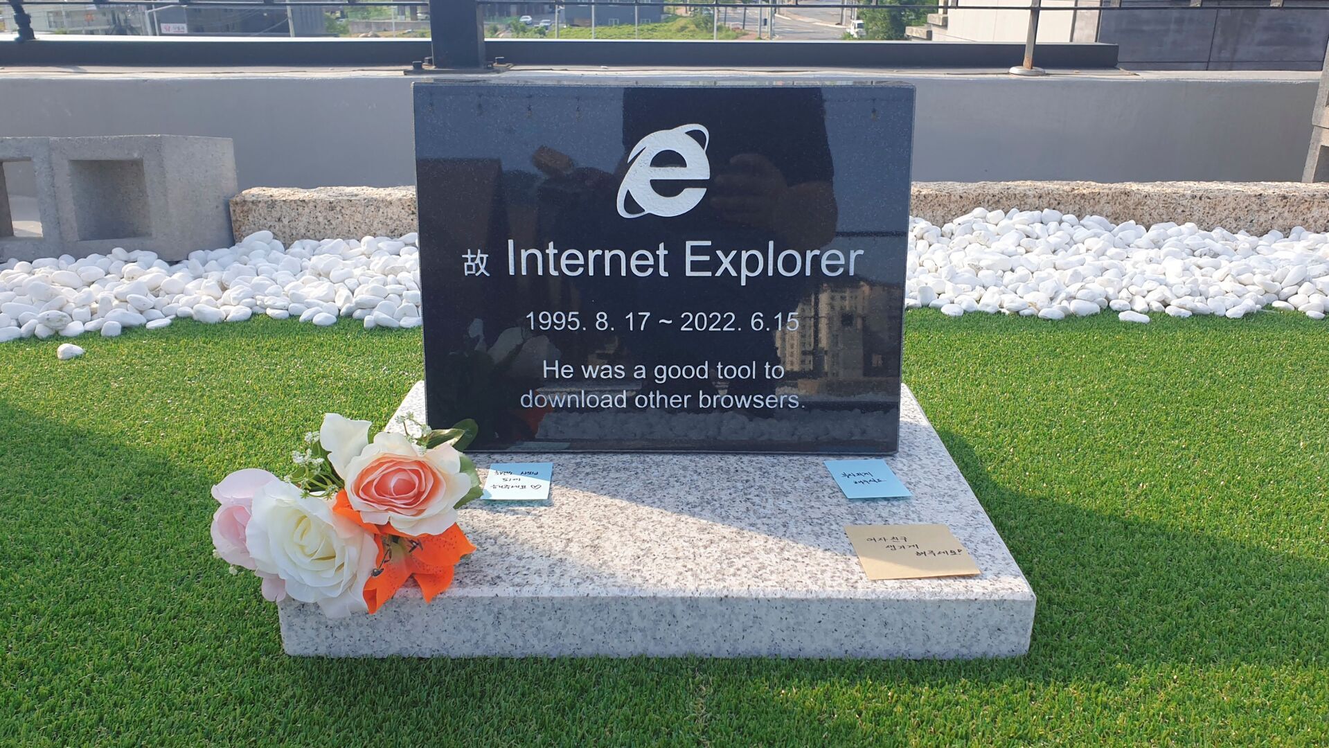 Internet Explorer gravestone goes viral in South Korea | Science