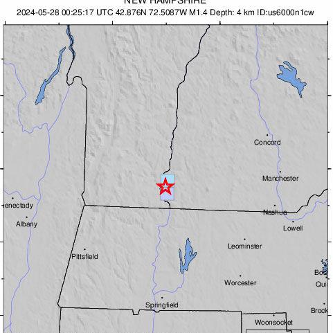 Expert: NH could be due for significant earthquake - Vimarsana News