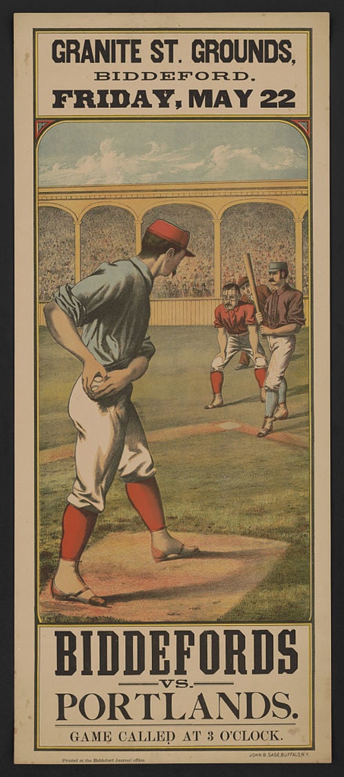 Vintage Children and Sports, Boys Playing Baseball Poster