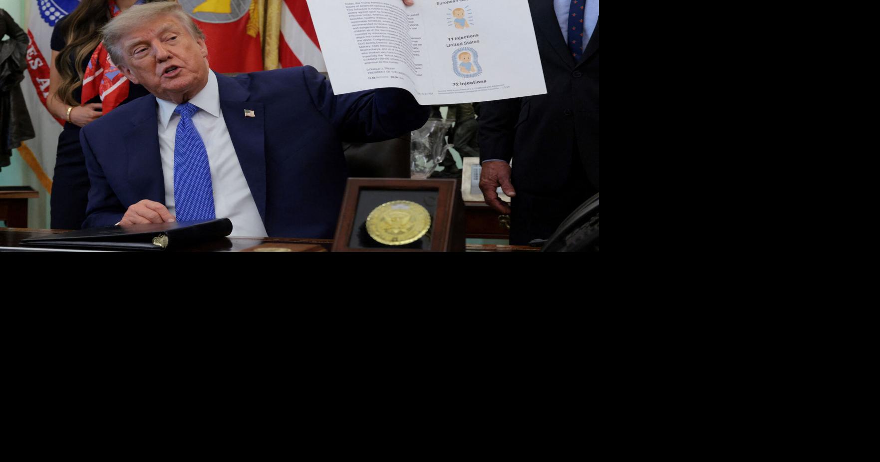 Trump order reduces vaccine schedule, seeks to split MMR shot