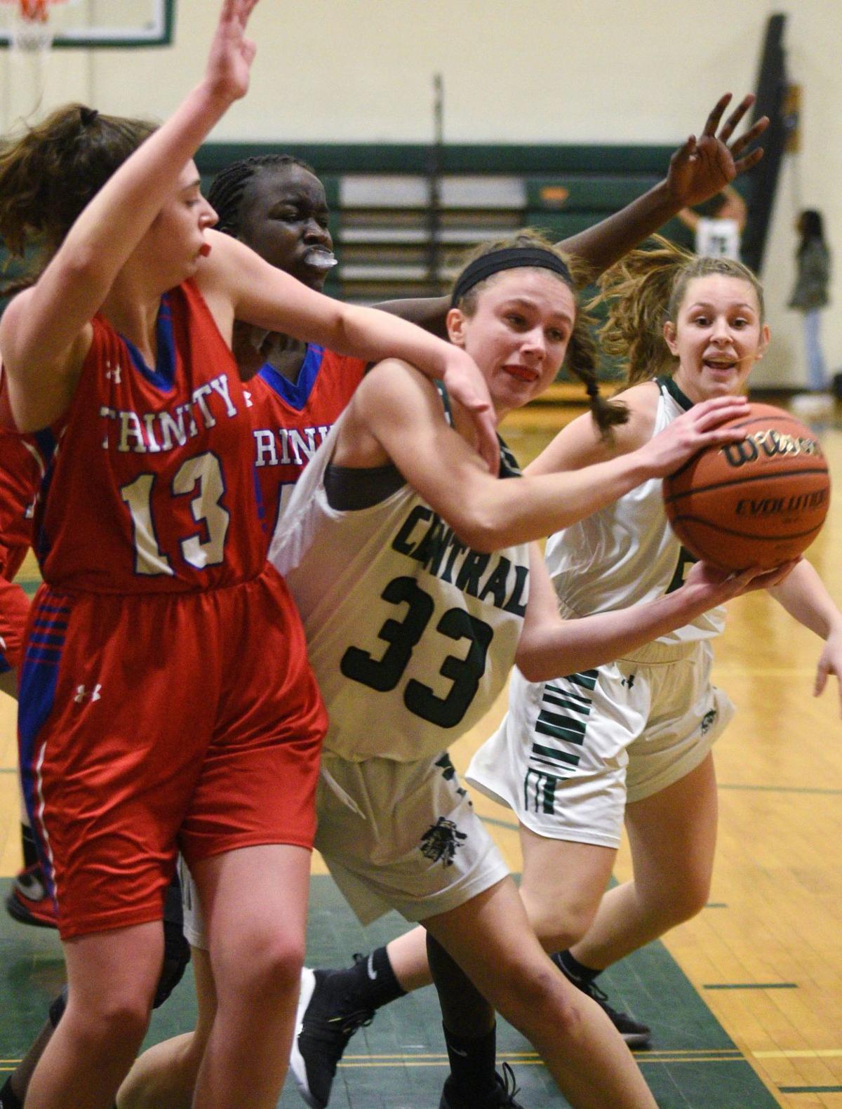 Nhiaa Girls Basketball Central Girls Press The Issue Against