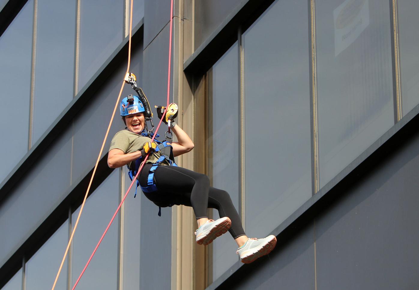 Over the Edge 2021 fundraiser in Manchester