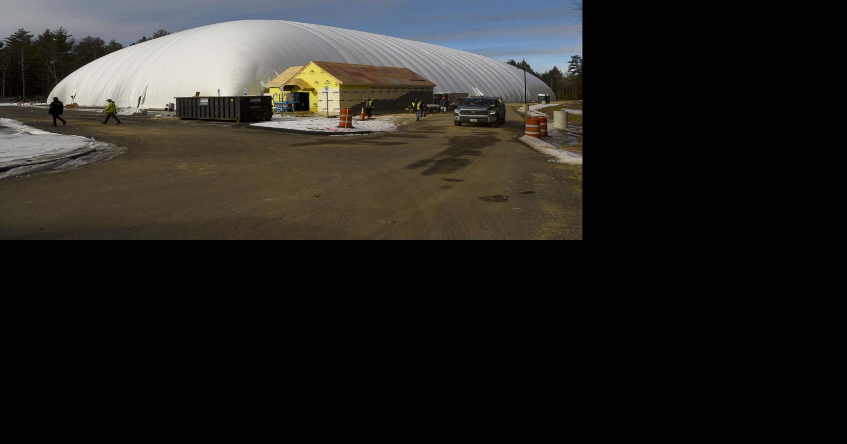 Bubble dome inflated in Hooksett, indoor turf field to open in February