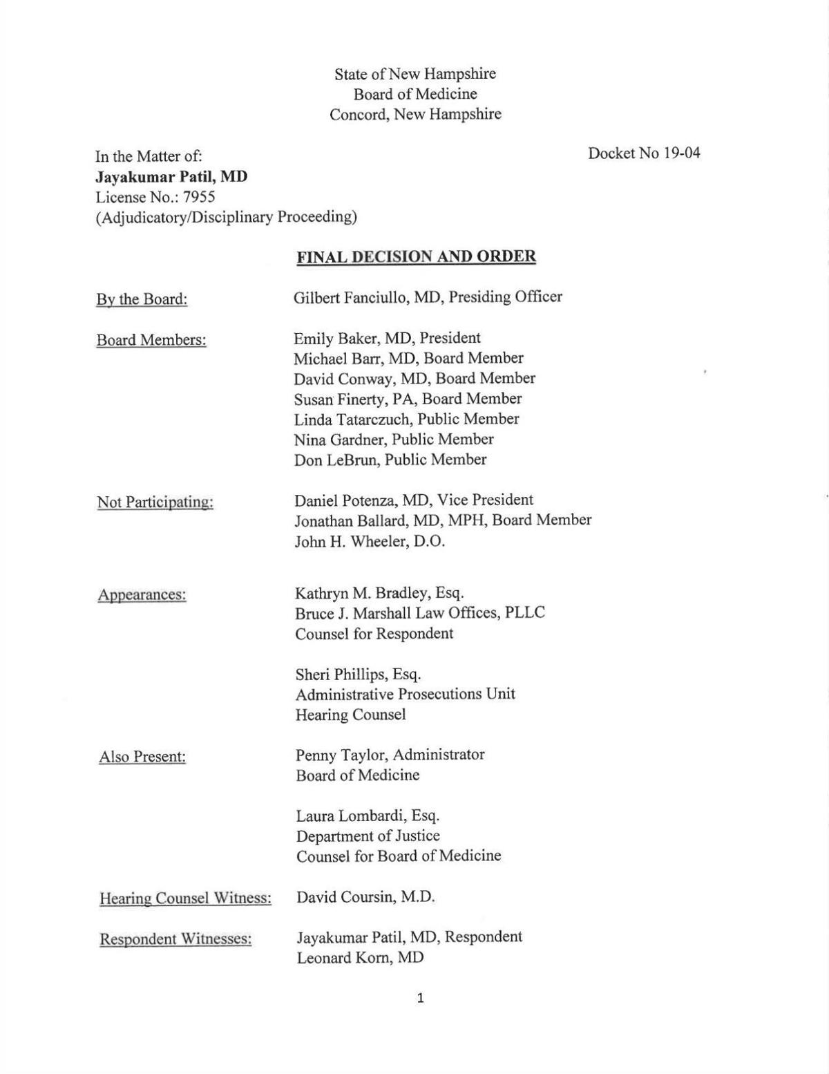 Officials Revoke License Of Bedford Psychiatrist He Will Ask