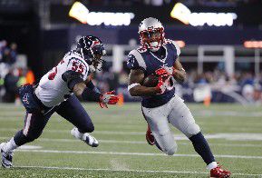 Dion Lewis stars as Patriots roll over Texans to reach another AFC