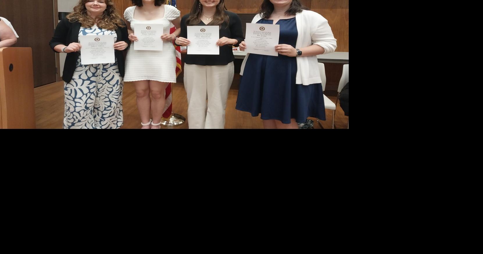 Scholarships awarded at the 2024 Granite GIRLS STATE Military