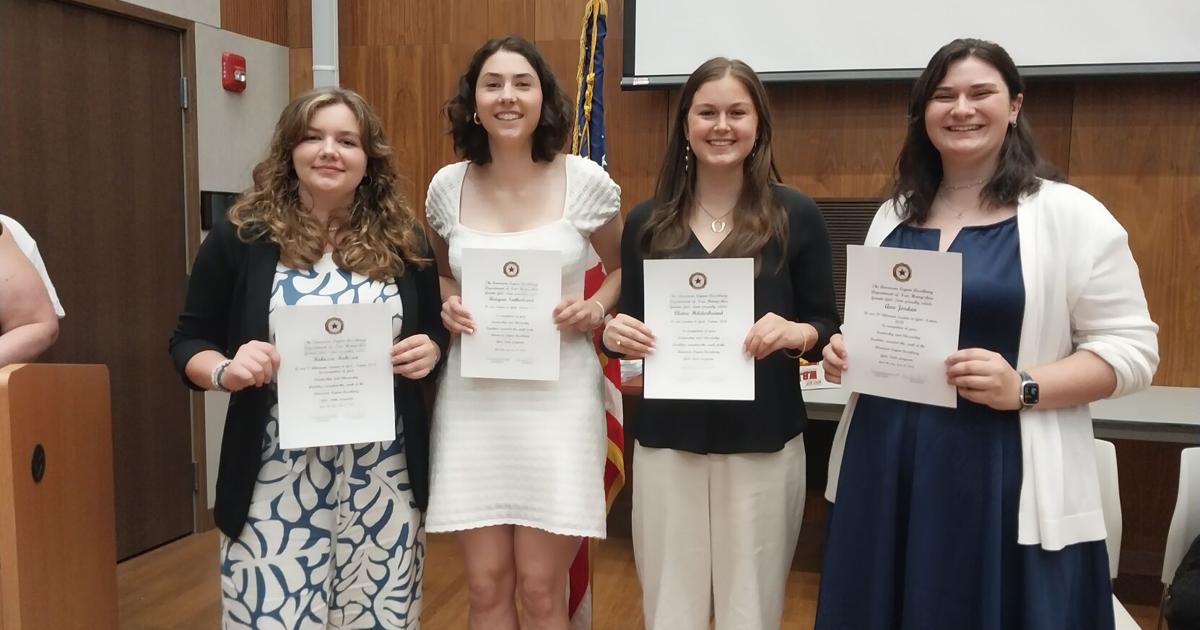 Scholarships awarded at the 2024 Granite GIRLS STATE Military