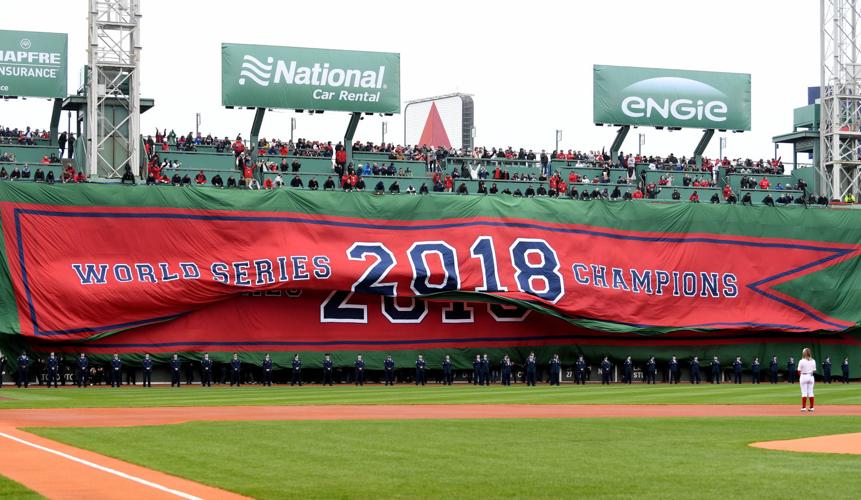 Fenway Boston Red Sox World Series Champions Years Banners Photo