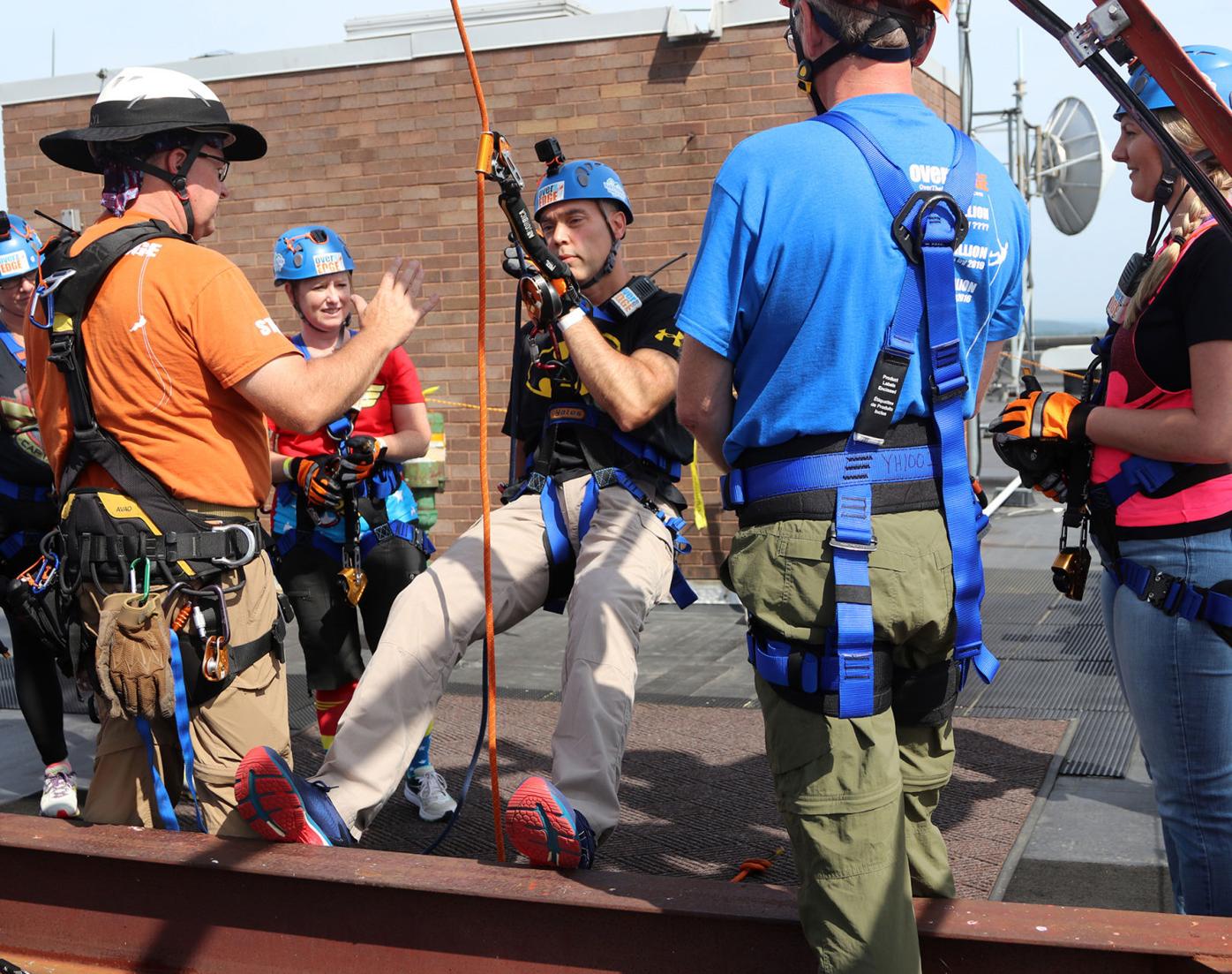 Over the Edge 2021 fundraiser in Manchester