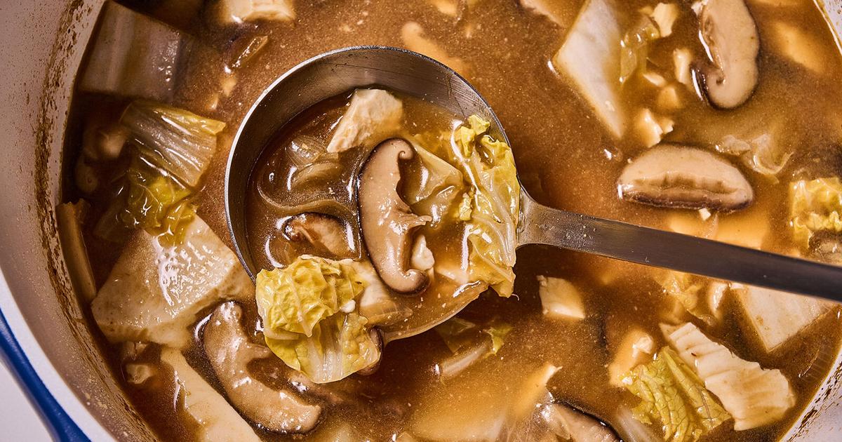 Soothe mind and body with this quick, comforting cabbage soup