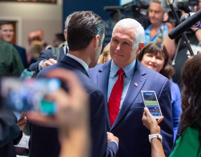 Mike Pence with Matthew Bartlett