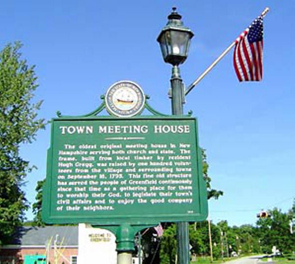 Roadside History Greenfield Town Meeting House is oldest NH meeting