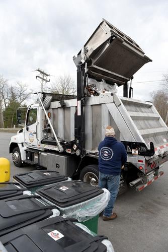 Bins of perishables picked up