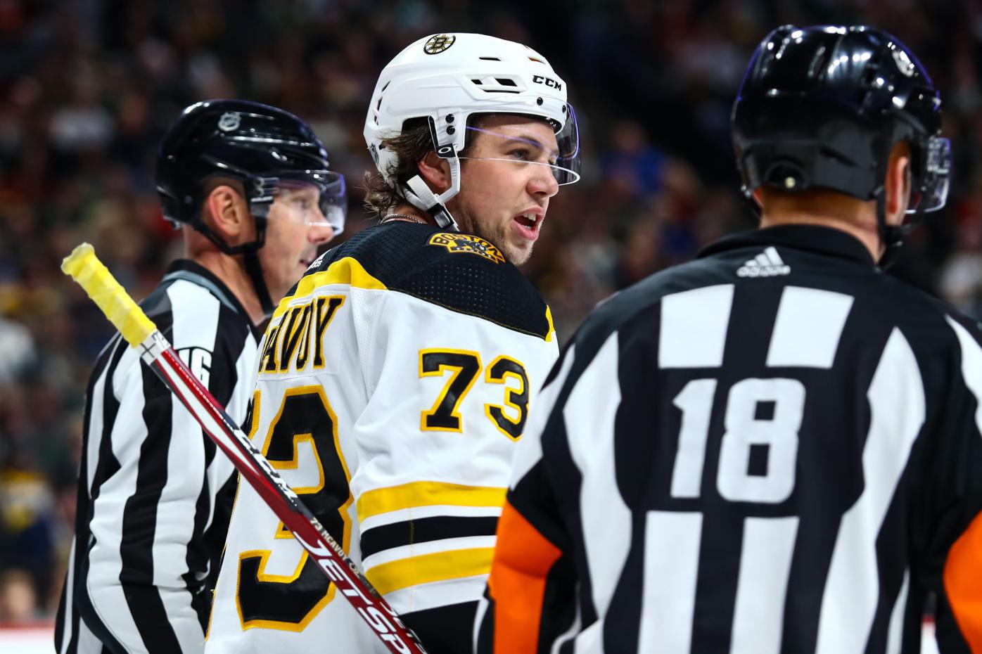 Bruins' Charlie McAvoy declines to discuss his quick return from