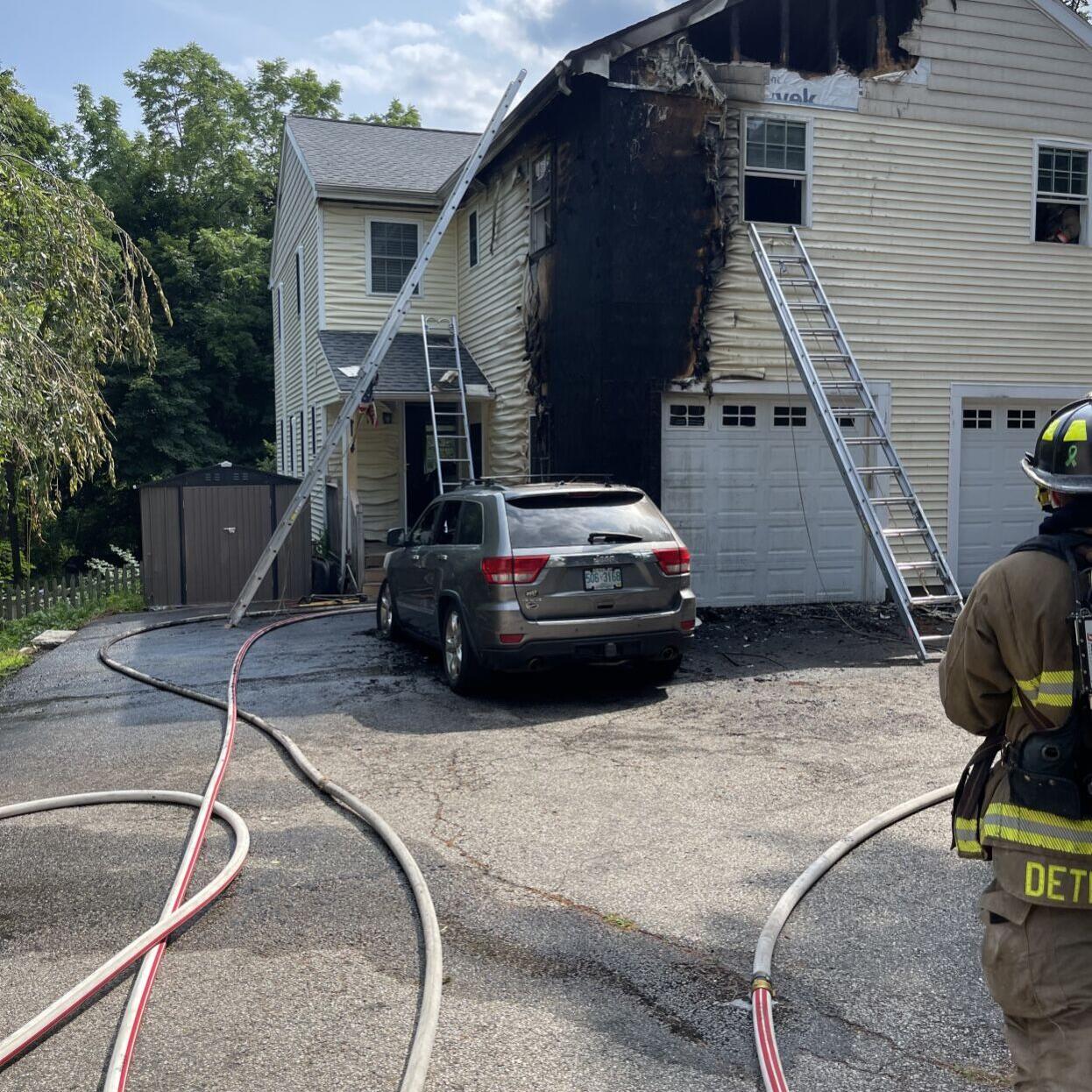 Investigation underway after van bursts into flames outside Saugus