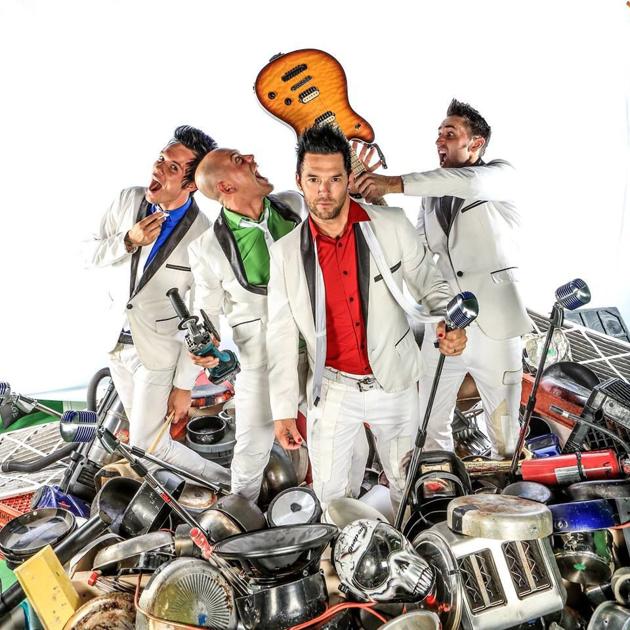 recycled percussion plans to base chaos kindness out of laconia music unionleader com