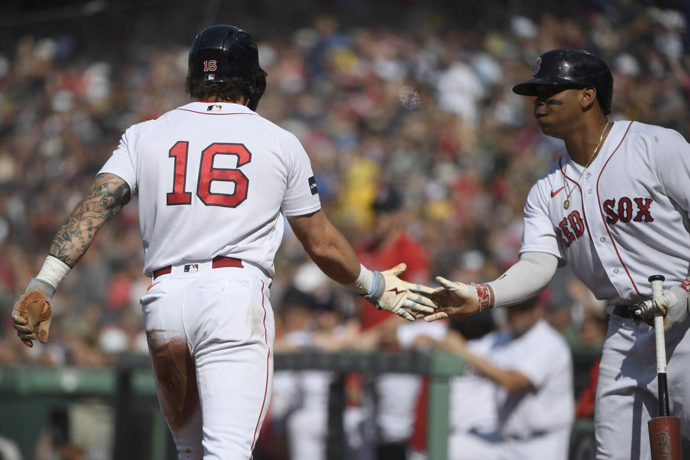 Rafael Devers' RBI groundout, 08/30/2023