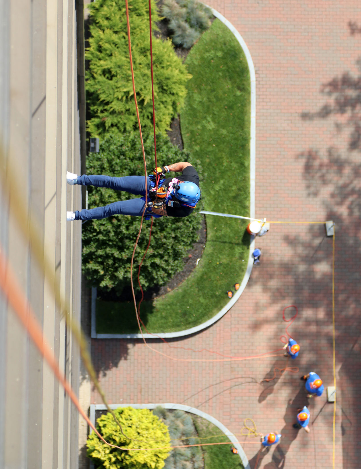 Over the Edge 2021 fundraiser in Manchester