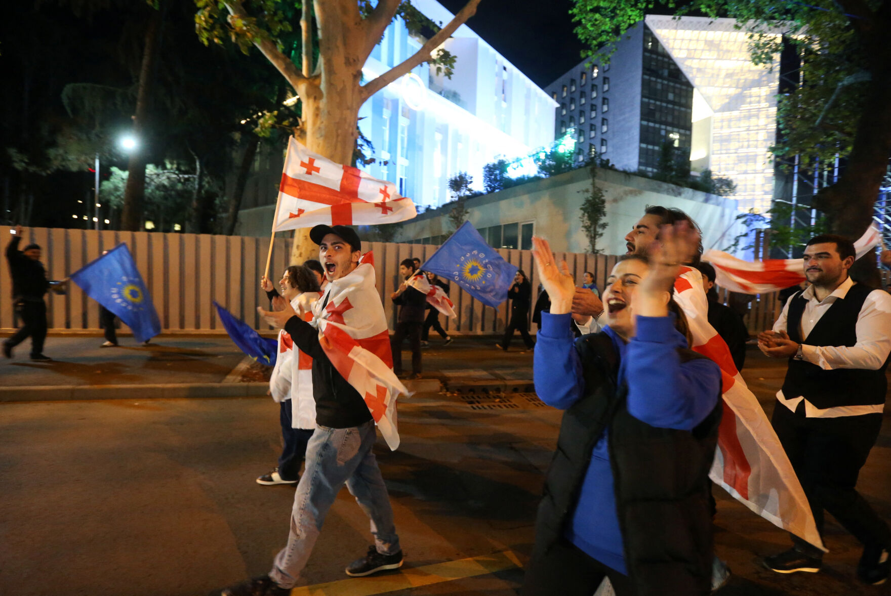 Georgian President Calls For Protests After Ruling Party Wins Disputed ...