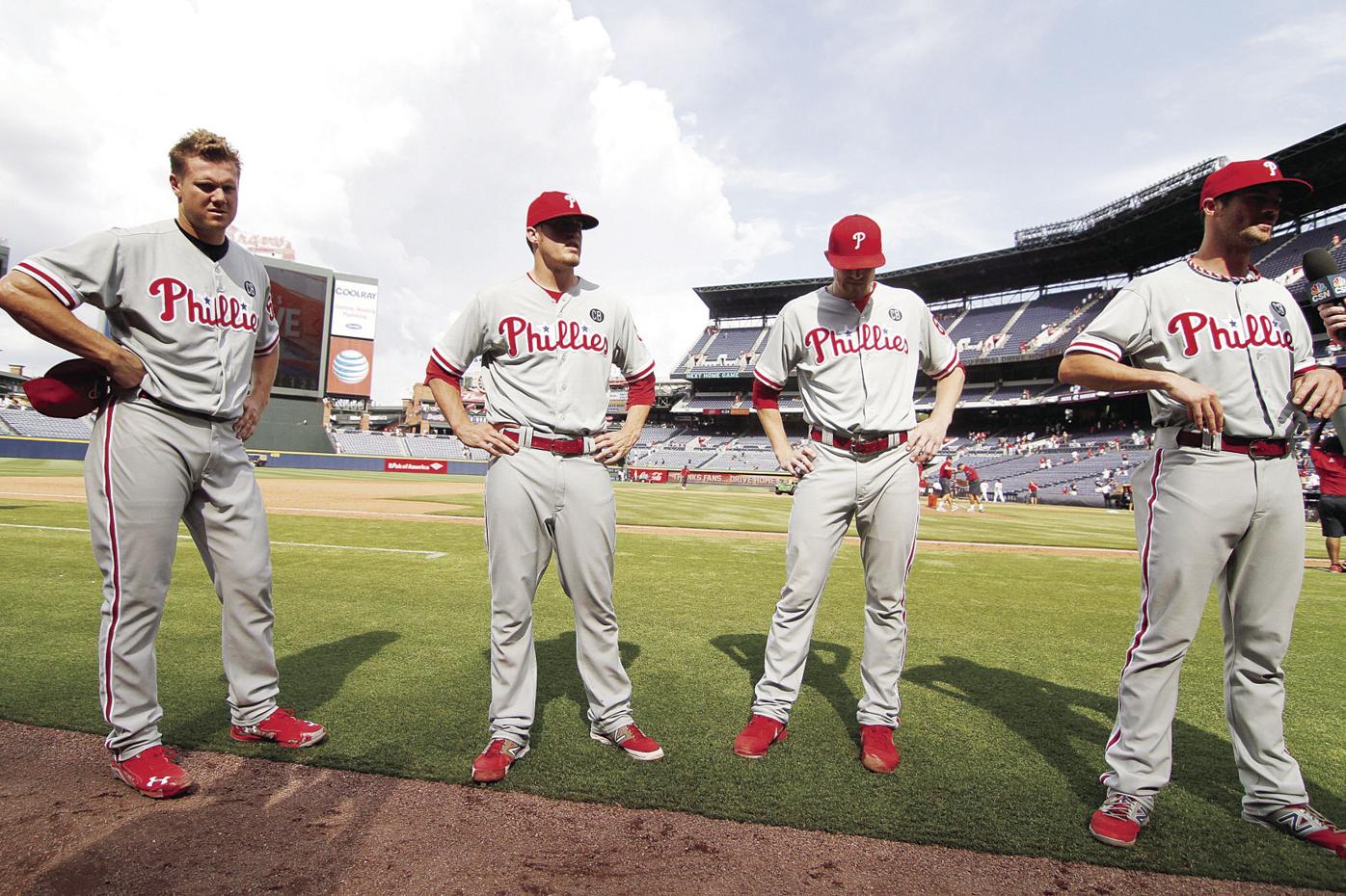 Philadelphia Phillies Ryan Howard, Jimmy Rollins, Cole Hamels