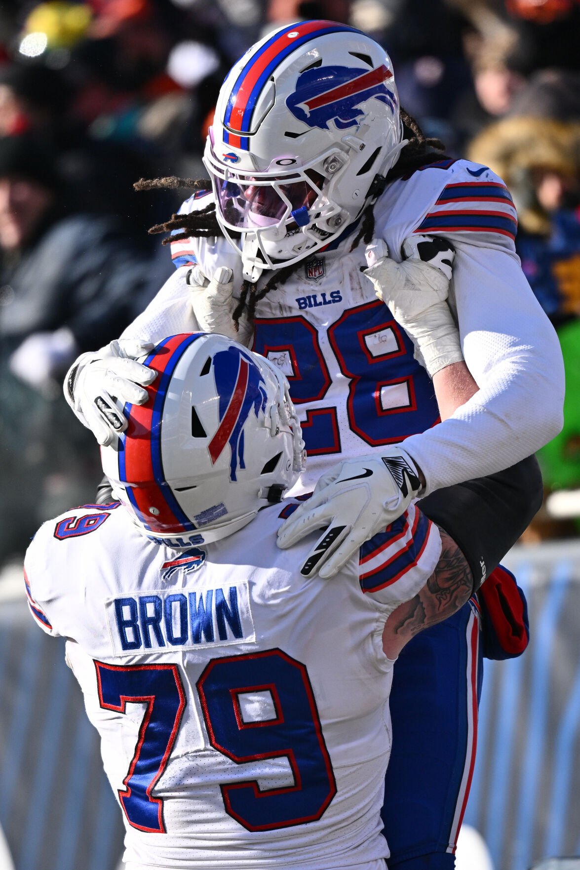 Bills rushing attack fuels win over Bears to clinch AFC East title