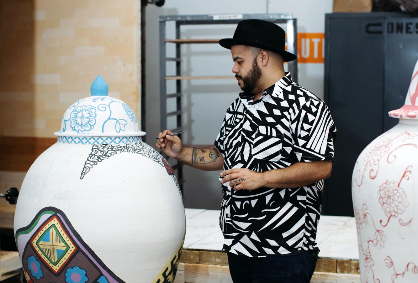 Currier opens eclectic exhibit by Philadelphia potter Roberto Lugo A