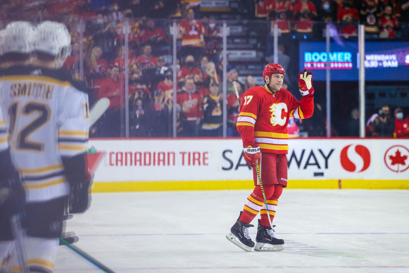 NHL: Boston Bruins at Calgary Flames
