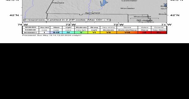 A 1.6 magnitude earthquake was reported in Chesterfield |  Environment |  unionleader.com