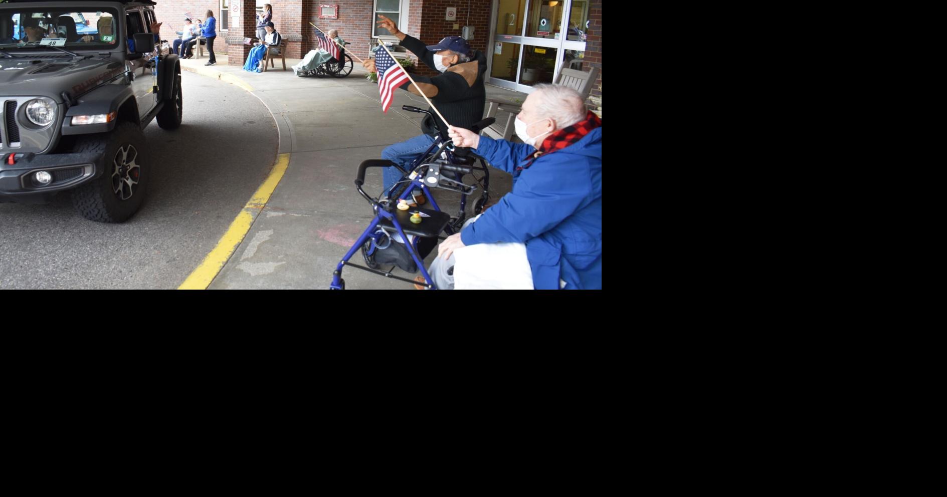 Parade of Jeeps visits NH Veterans home Military