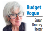 Susan Dromey Heeter's Budget Vogue column sig