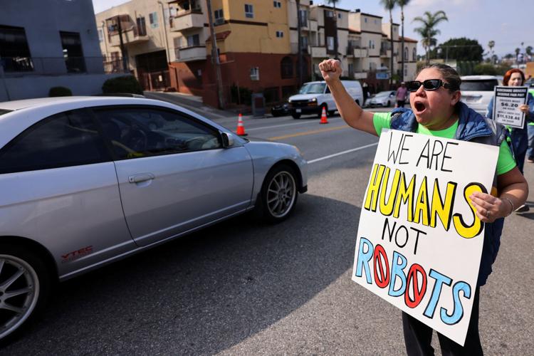 Uber, Lyft and DoorDash drivers strike in Los Angeles