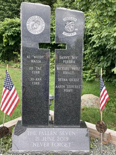 Fallen 7 memorial in Randolph