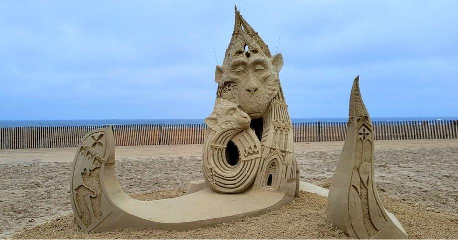 beach sand sculptures