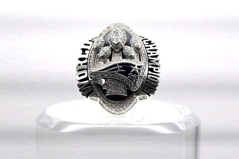 Patriots were down 28-3 so their Super Bowl ring has 283 diamonds