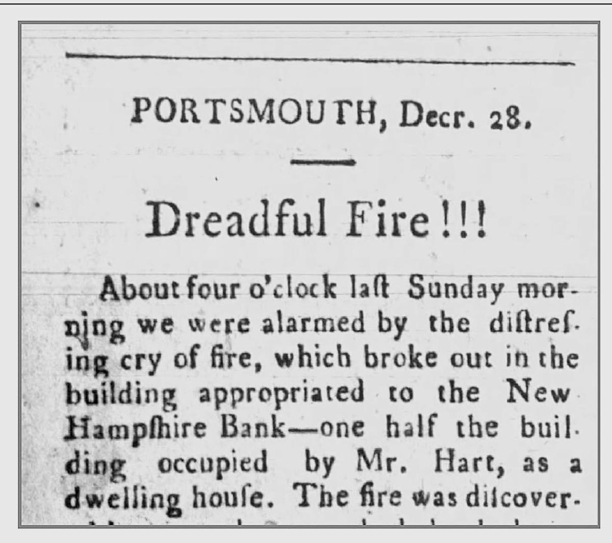 Looking Back The Portsmouth Fire of 1802 Devastation and Charity
