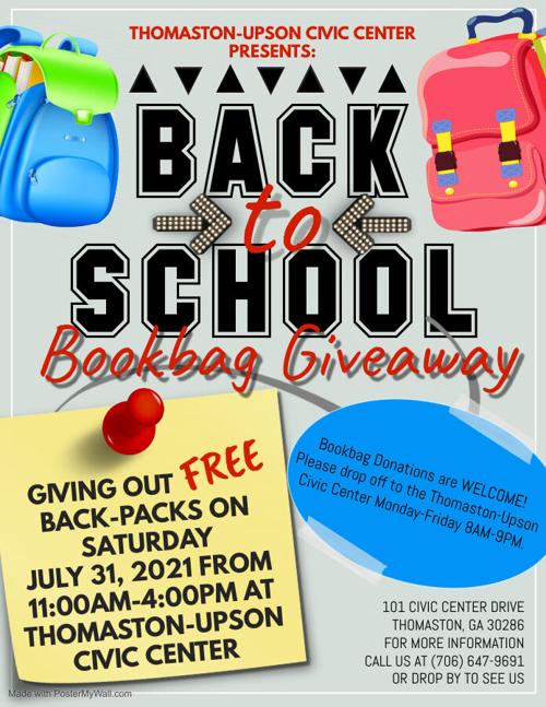 Back to School Bookbag Giveaway July 31